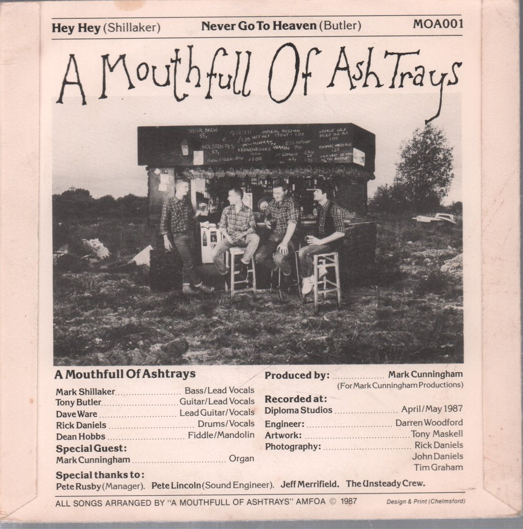 A Mouthfull Of Ashtrays - Hey Hey - 7 Inch