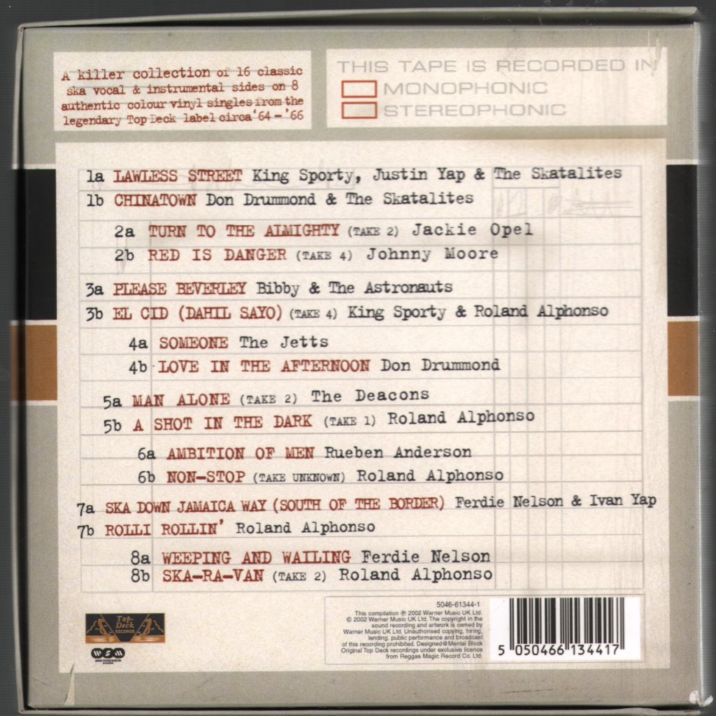 Various Artists - Top-Deck Ska 45's Box - 7 Inch Box Set