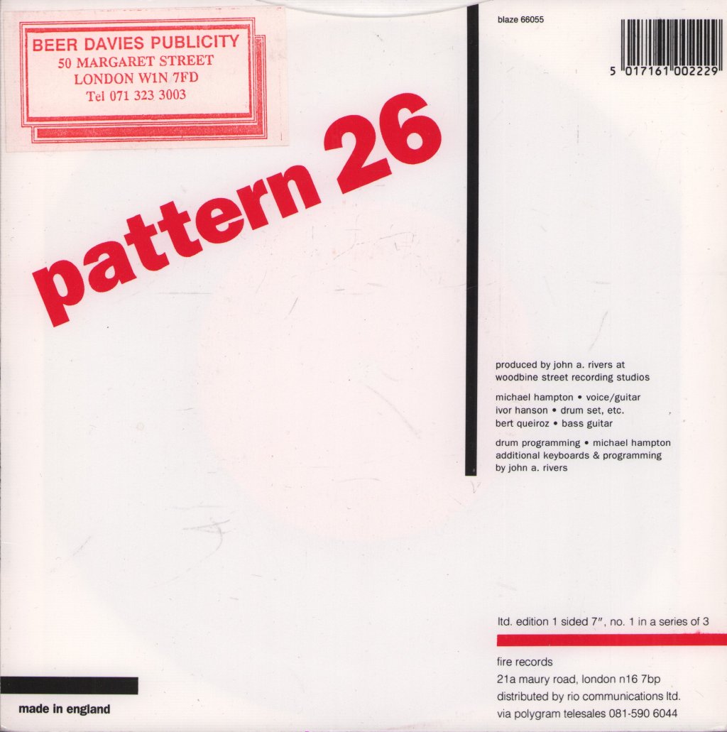 Manifesto - Pattern 26 - 7 Inch