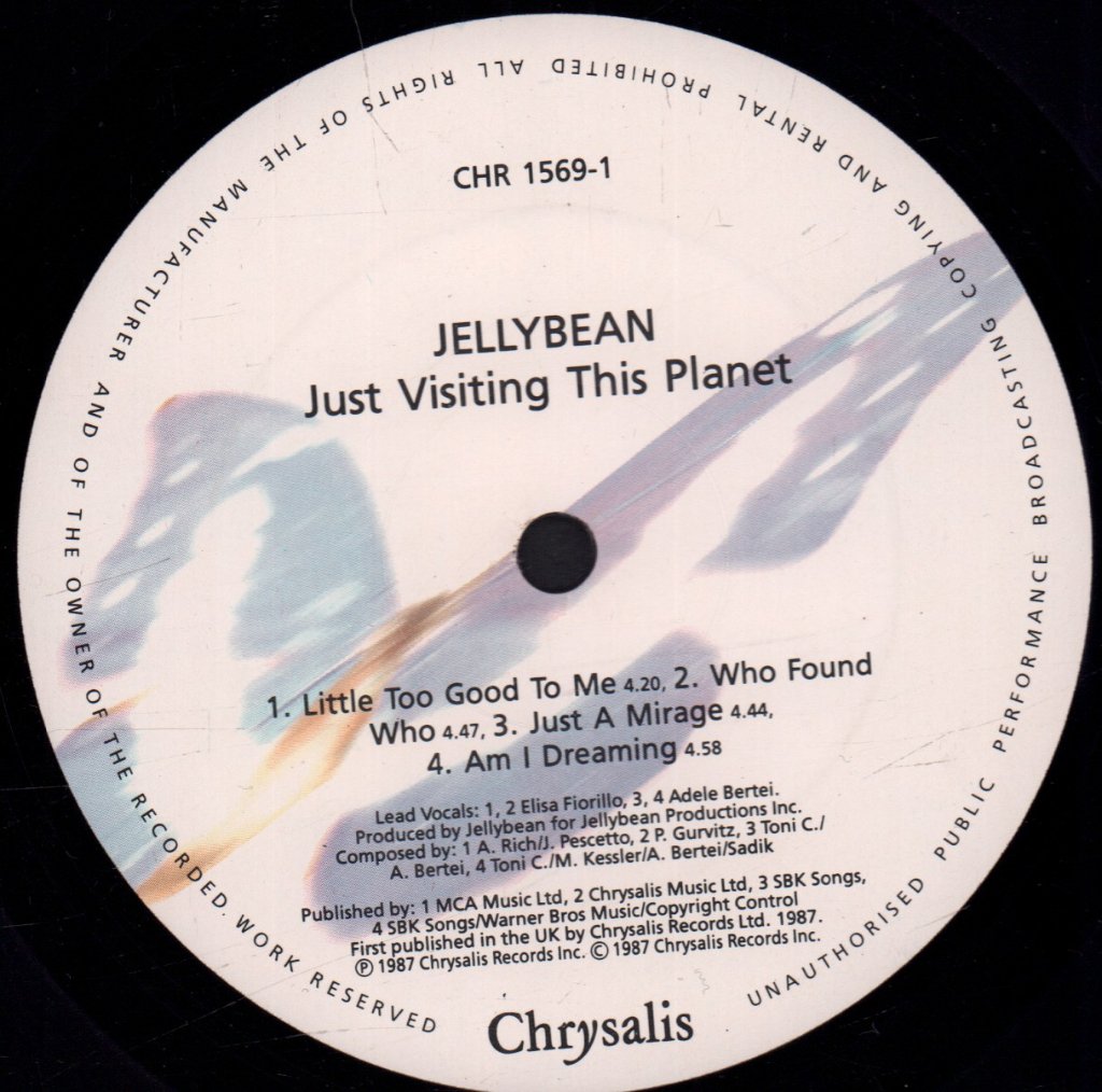 Jellybean - Just Visiting This Planet - Lp