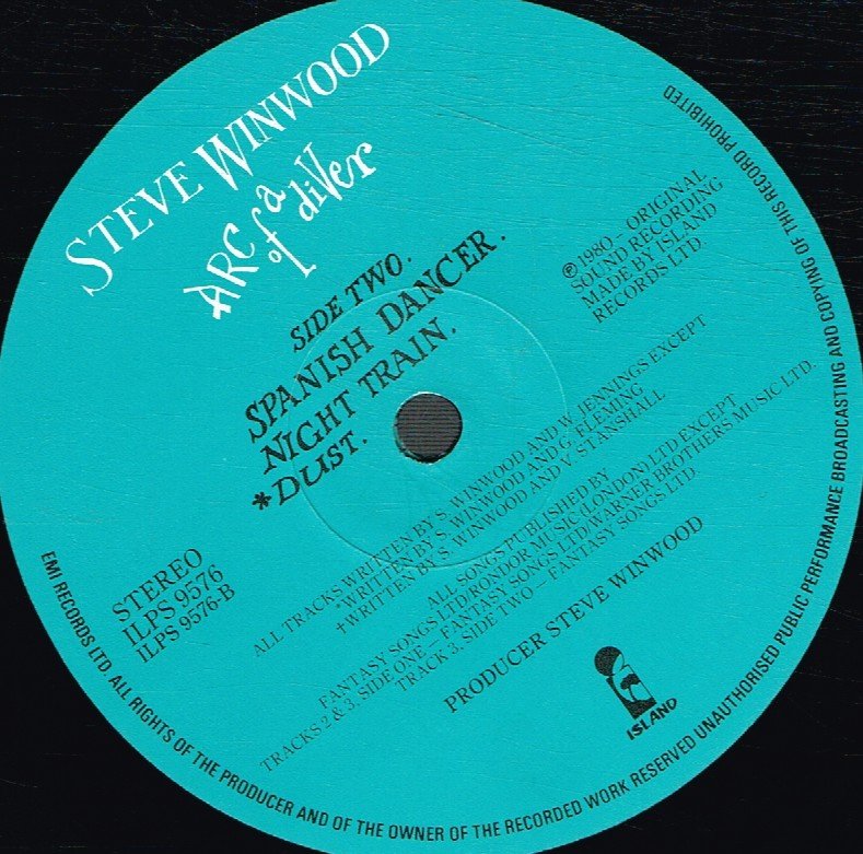 Steve Winwood - Arc Of A Diver - Lp