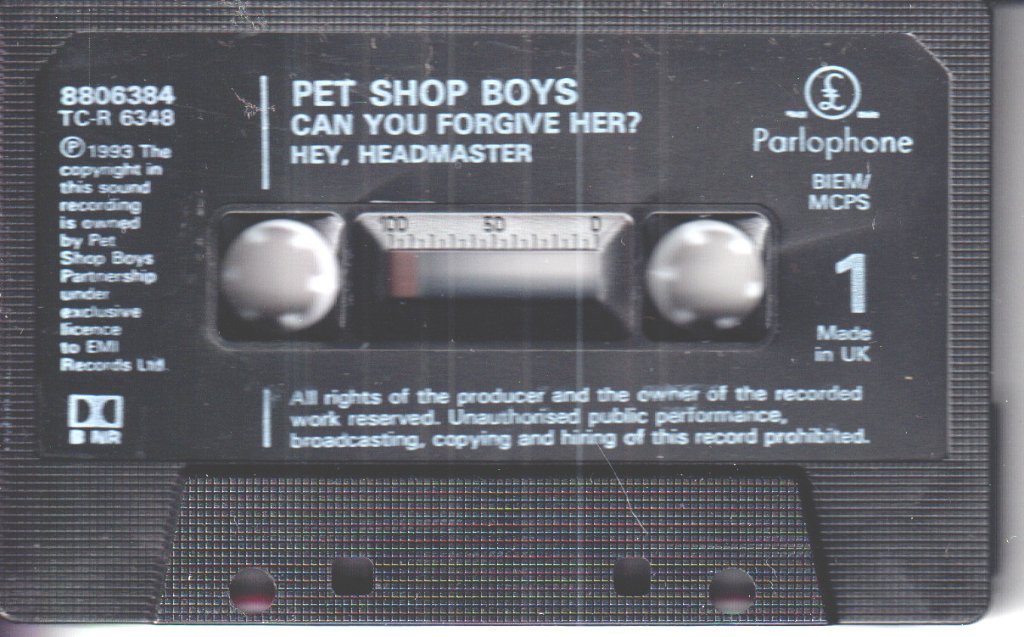 Pet Shop Boys - Can You Forgive Her - Cassette
