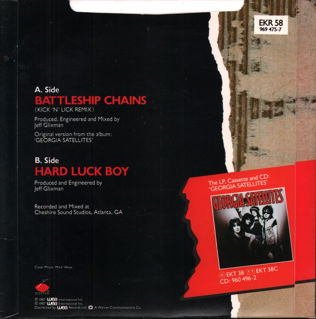 Georgia Satellites - Battleship Chains - 7 Inch
