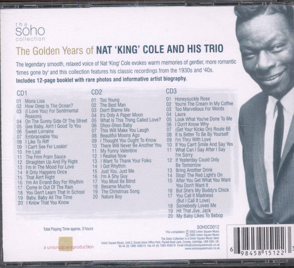 Nat King Cole Trio - Golden Years Of Nat King Cole And His Trio - Cd Set