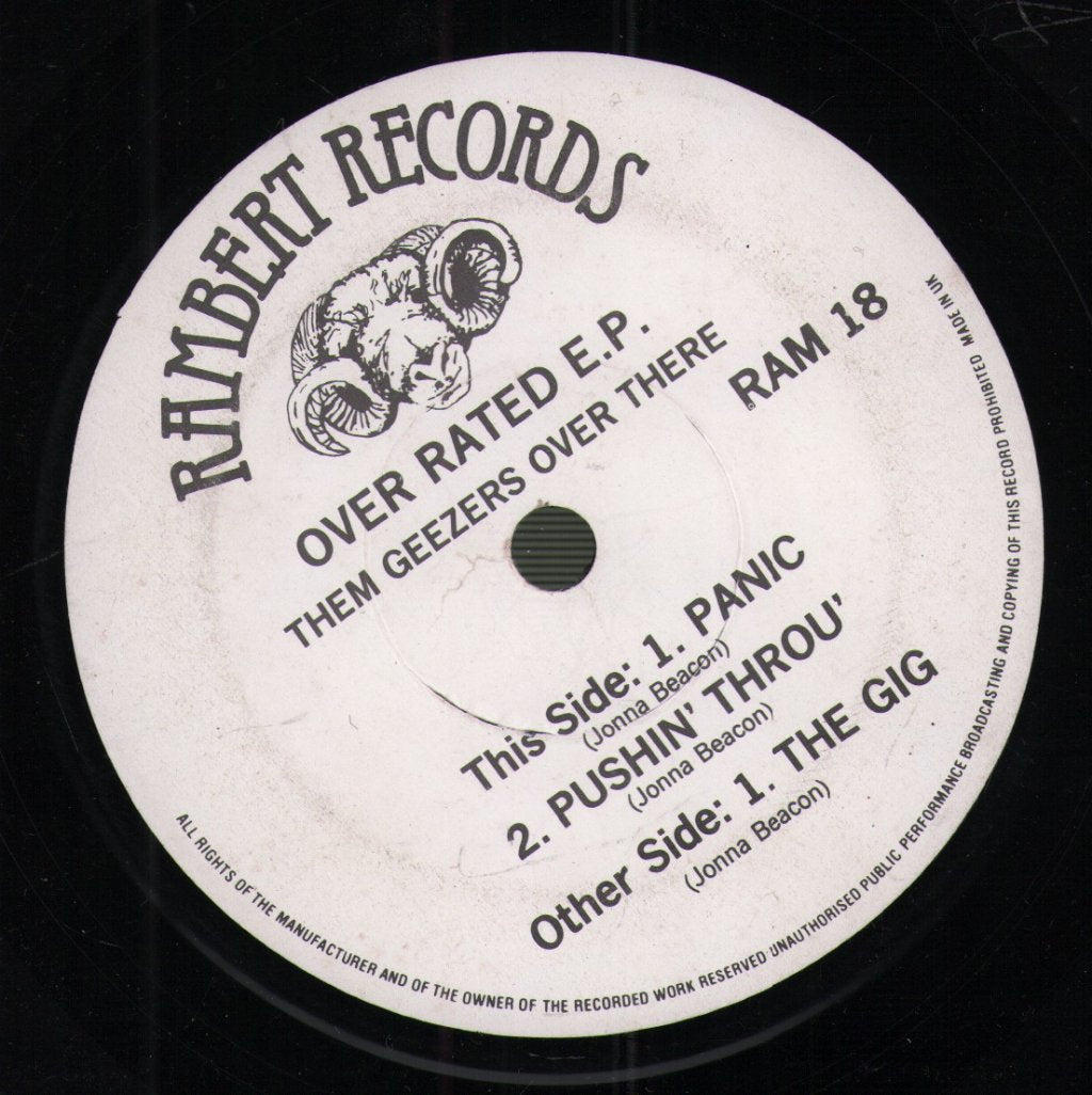 Them Geezers Over There - Over Rated E.P. - 7 Inch