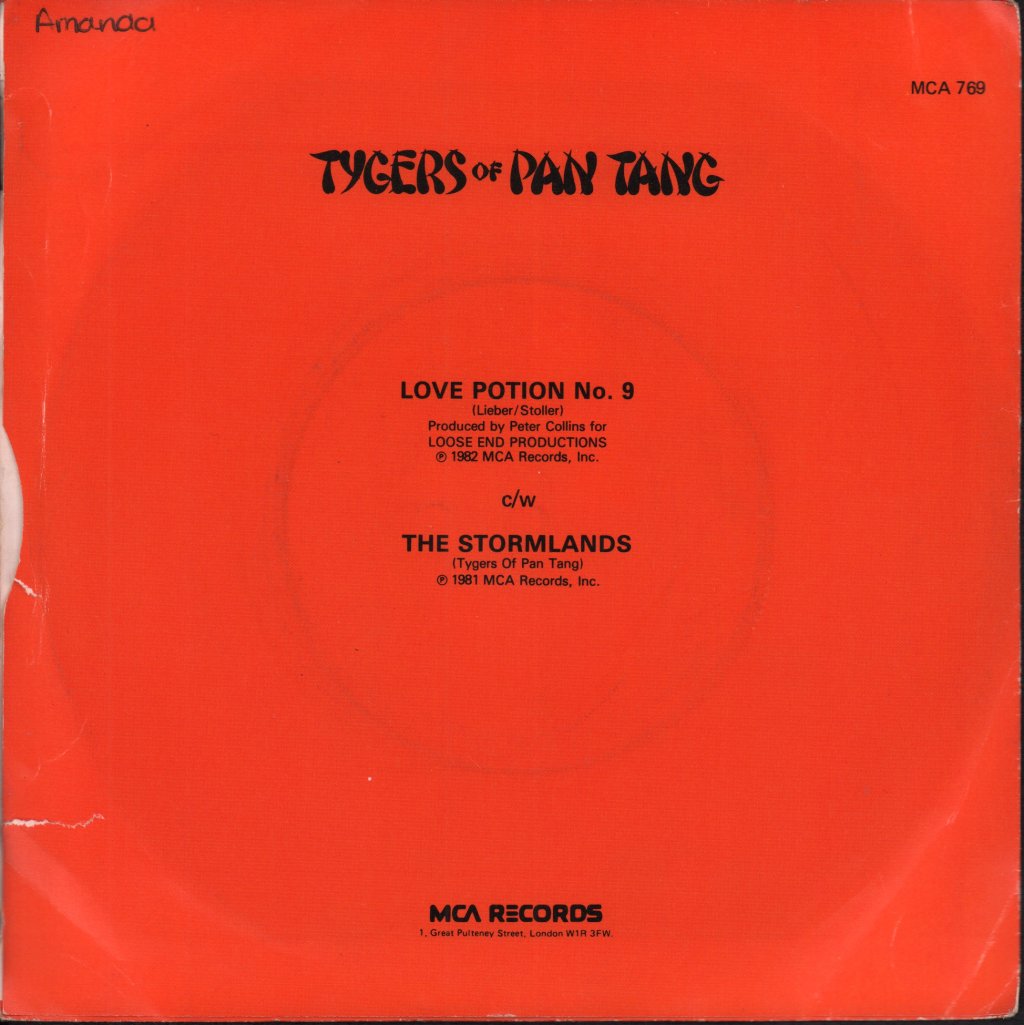 Tygers Of Pan Tang - Love Potion No 9 - 7 Inch