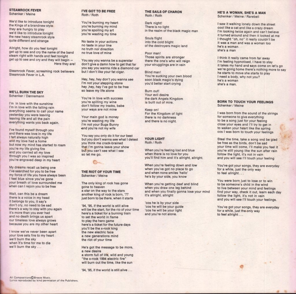 Scorpions - Taken By Force - Lp