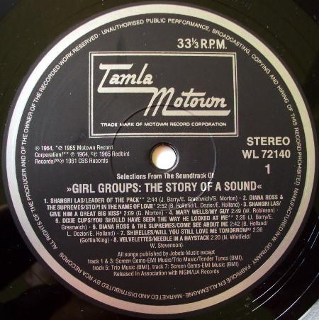 Various Artists - Selections From The Soundtrack Of "Girl Groups: The Story Of A Sound" - Lp