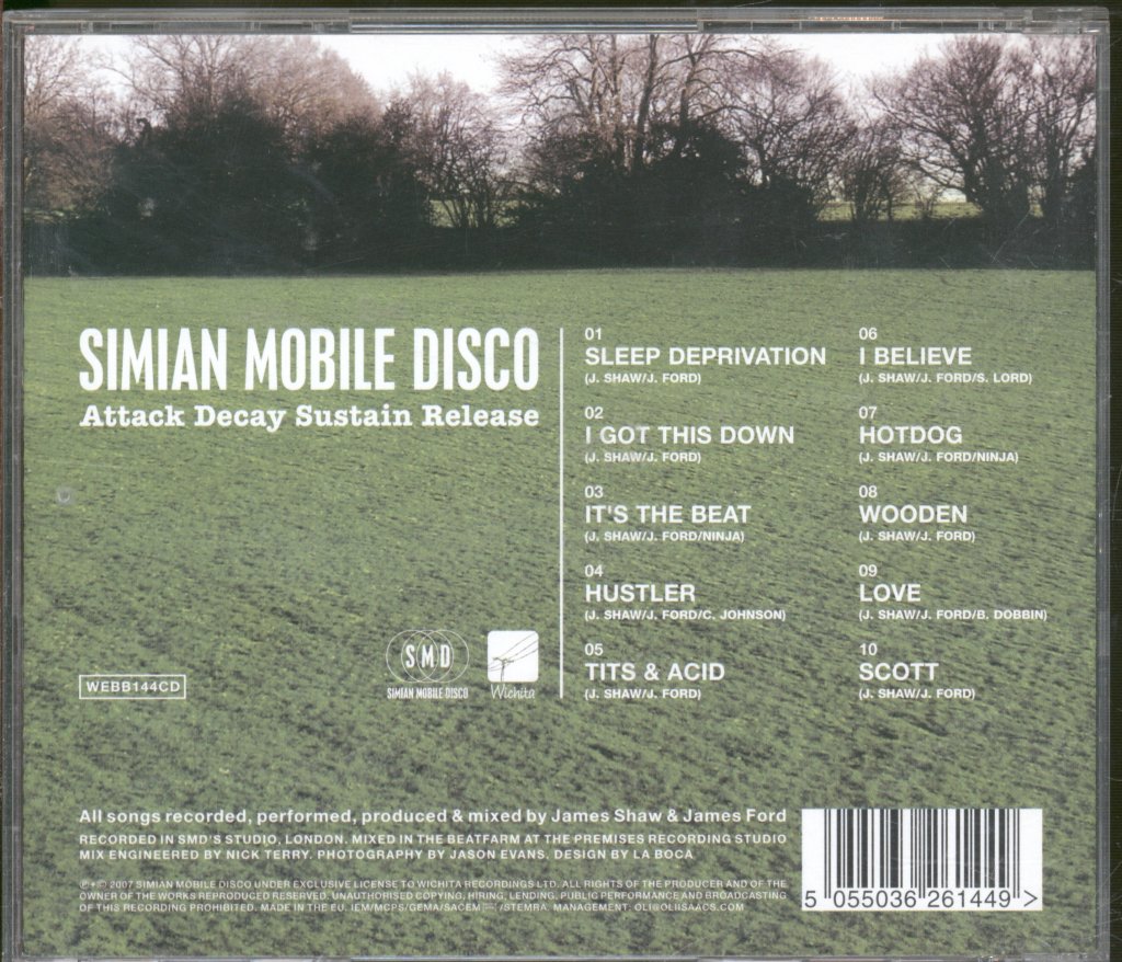 Simian Mobile Disco - Attack Decay Sustain Release - Cd