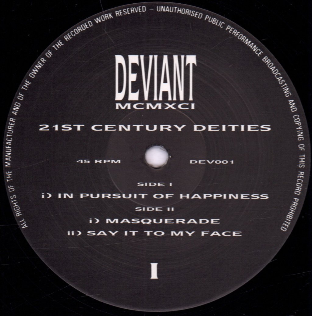 deviant - MCMXCI - 21st Century Deities - 12 Inch