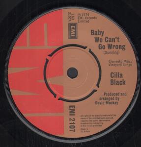 Cilla Black - Baby We Can't Go Wrong - 7 Inch