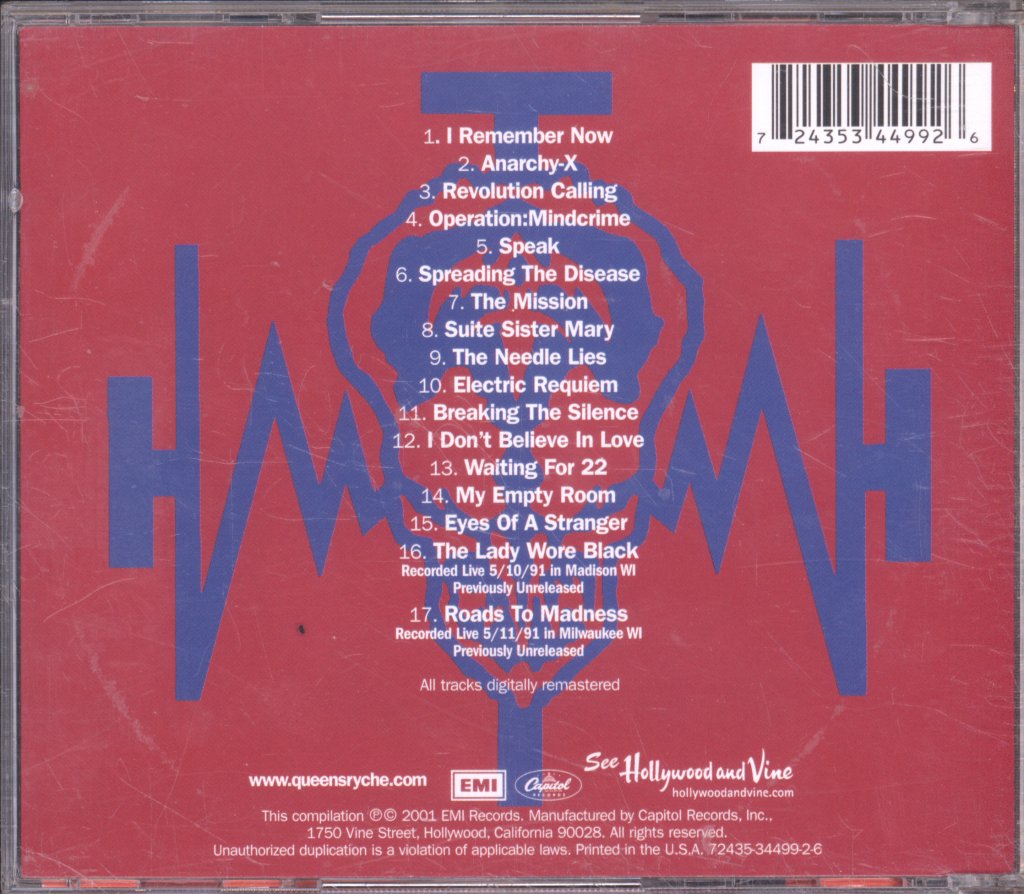 Queensrÿche - Operation: Livecrime - Cd