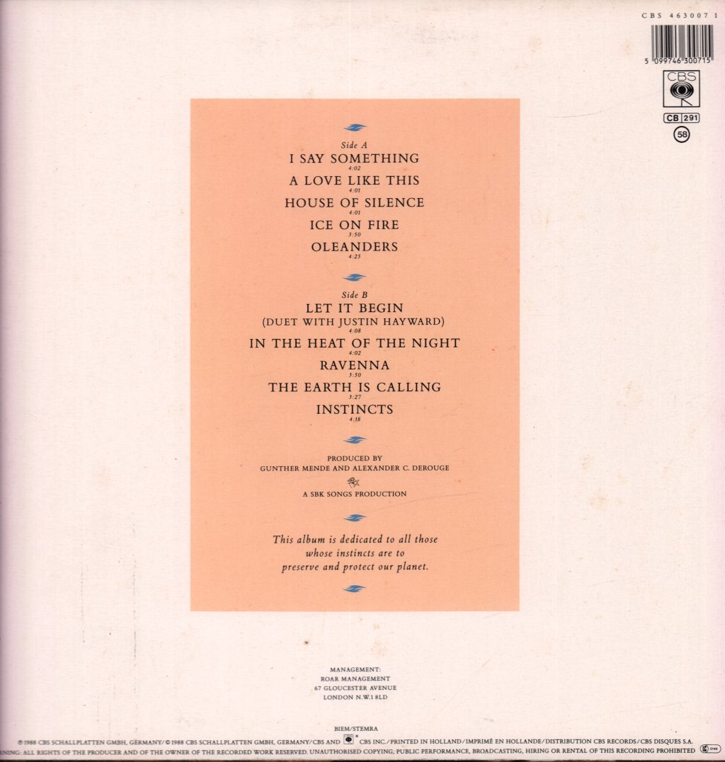 Sally Oldfield - Instincts - Lp