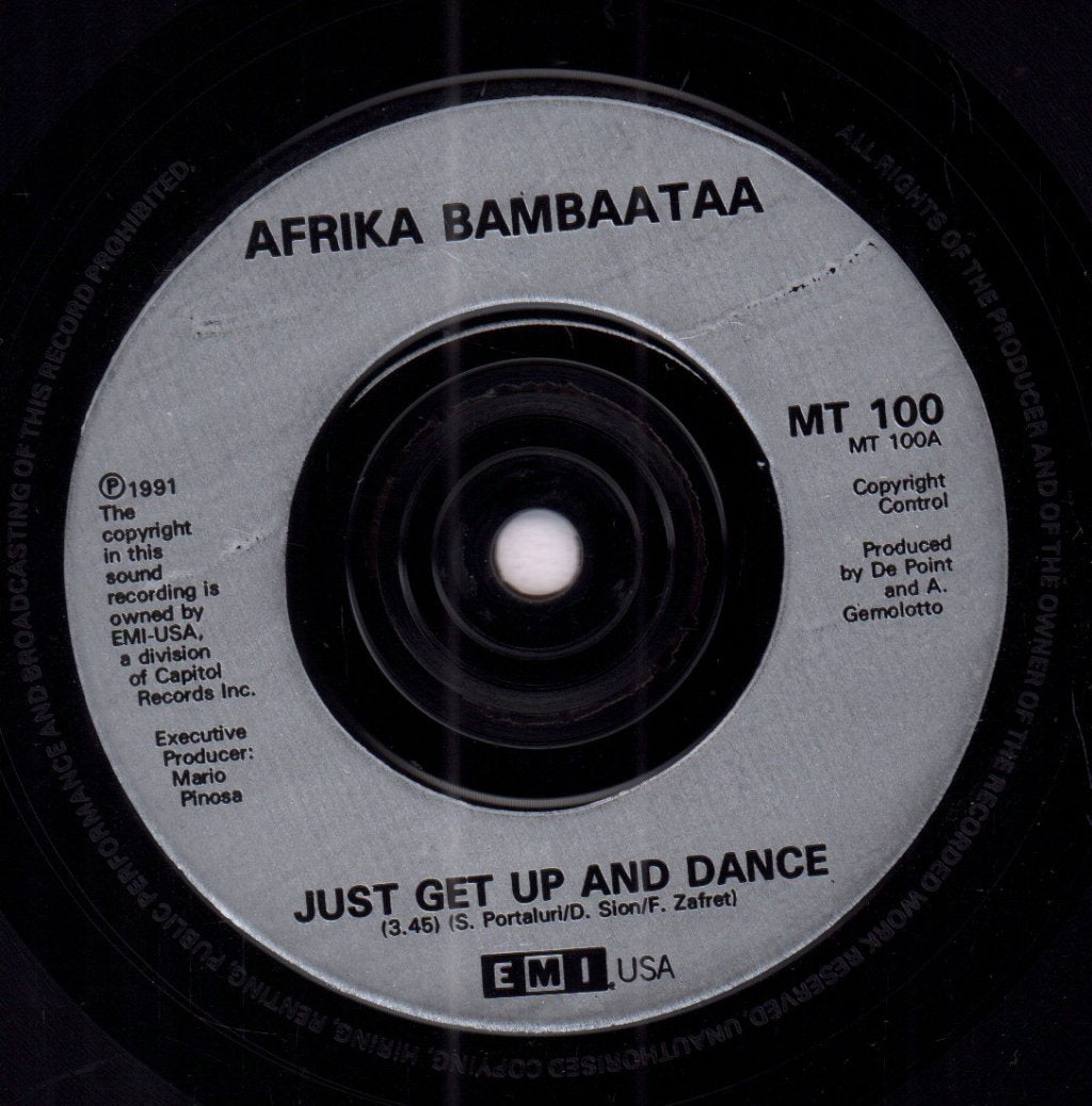 Afrika Bambaataa - Just Get Up And Dance - 7 Inch