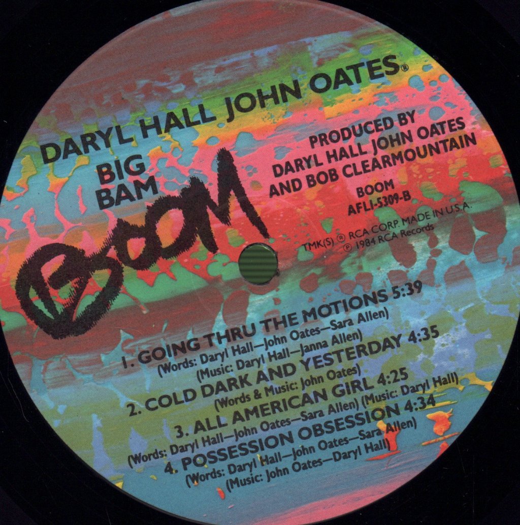 Hall And Oates - Big Bam Boom - Lp