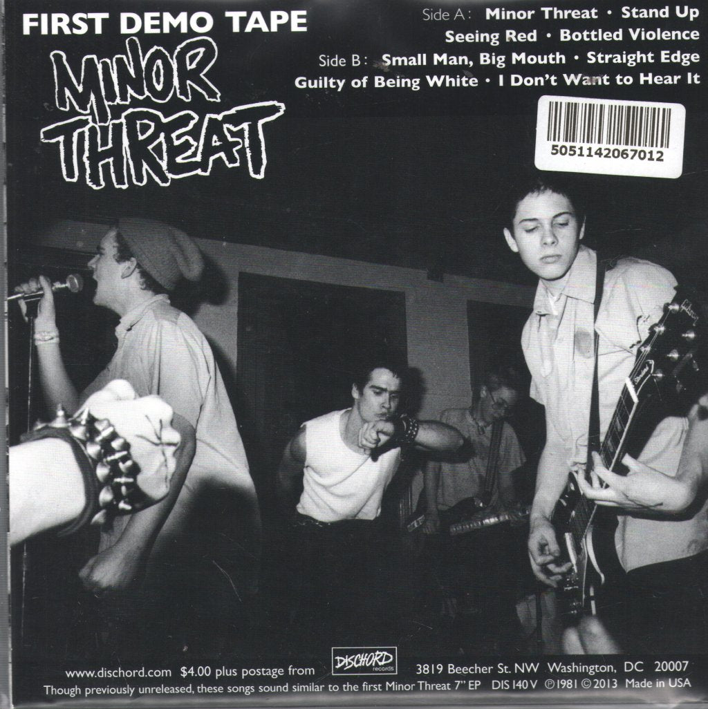 Minor Threat - First Demo Tape - 7 Inch