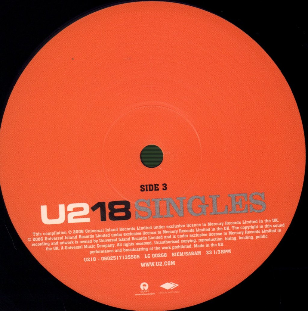 U2 - U218 Singles - Double Lp