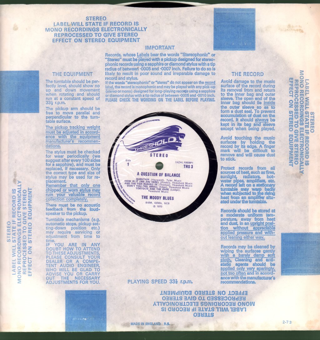 Moody Blues - A Question Of Balance - Lp