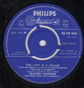 Frankie Vaughan - Lady Is A Square - 7 Inch
