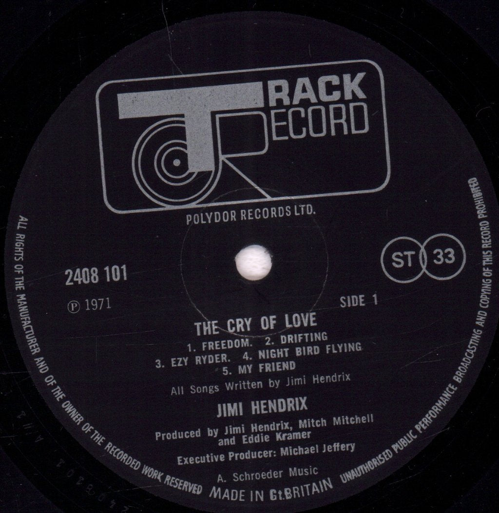 Jimi Hendrix Experience - Cry Of Love - Lp