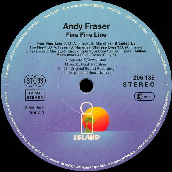Andy Fraser - Fine Fine Line - Lp
