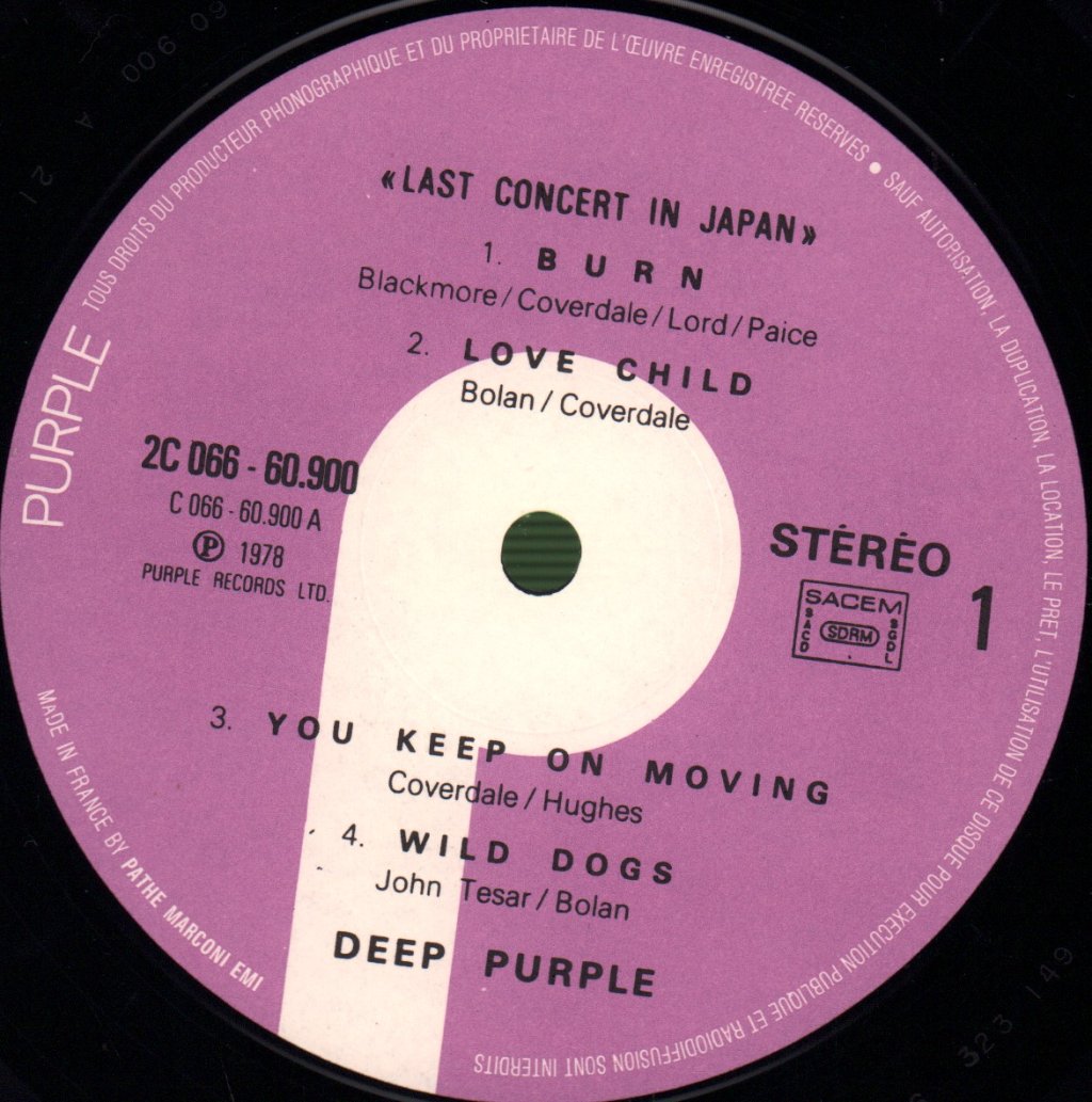 Deep Purple - Last Concert In Japan - Lp
