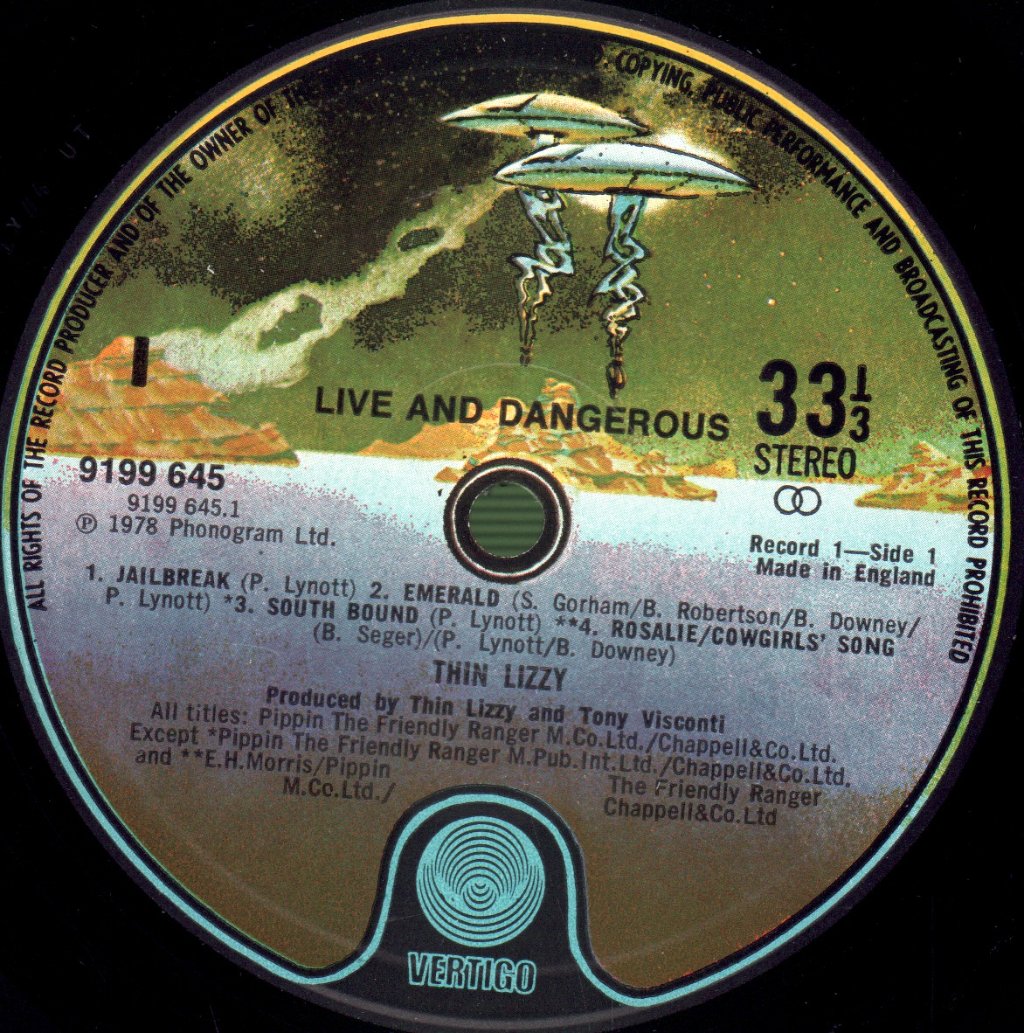 Thin Lizzy - Live And Dangerous - Double Lp