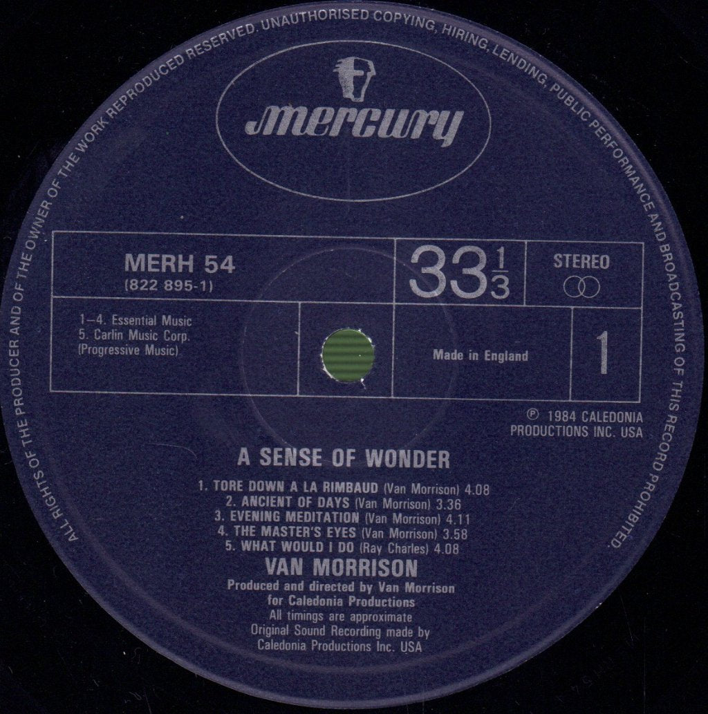 Van Morrison - A Sense Of Wonder - Lp