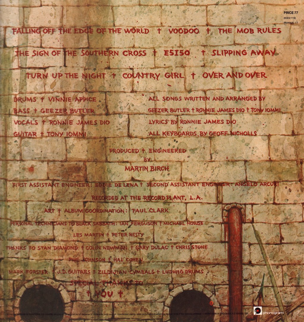 Black Sabbath - Mob Rules - Lp