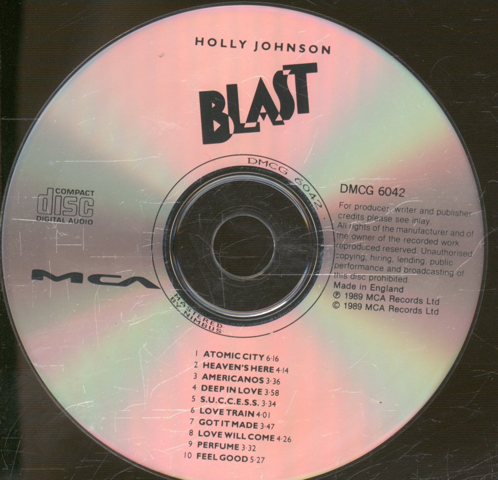 Holly Johnson - Blast - Cd