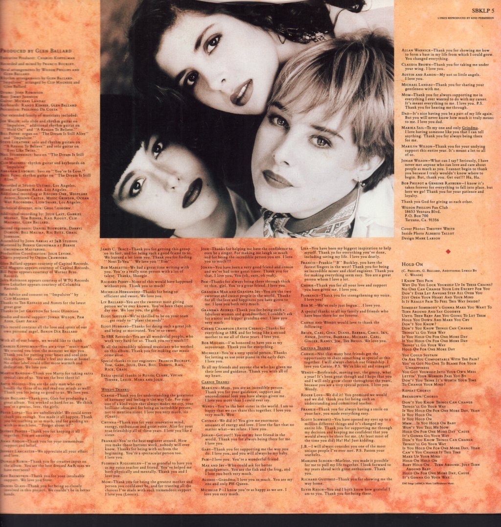 Wilson Phillips - Wilson Phillips - Lp