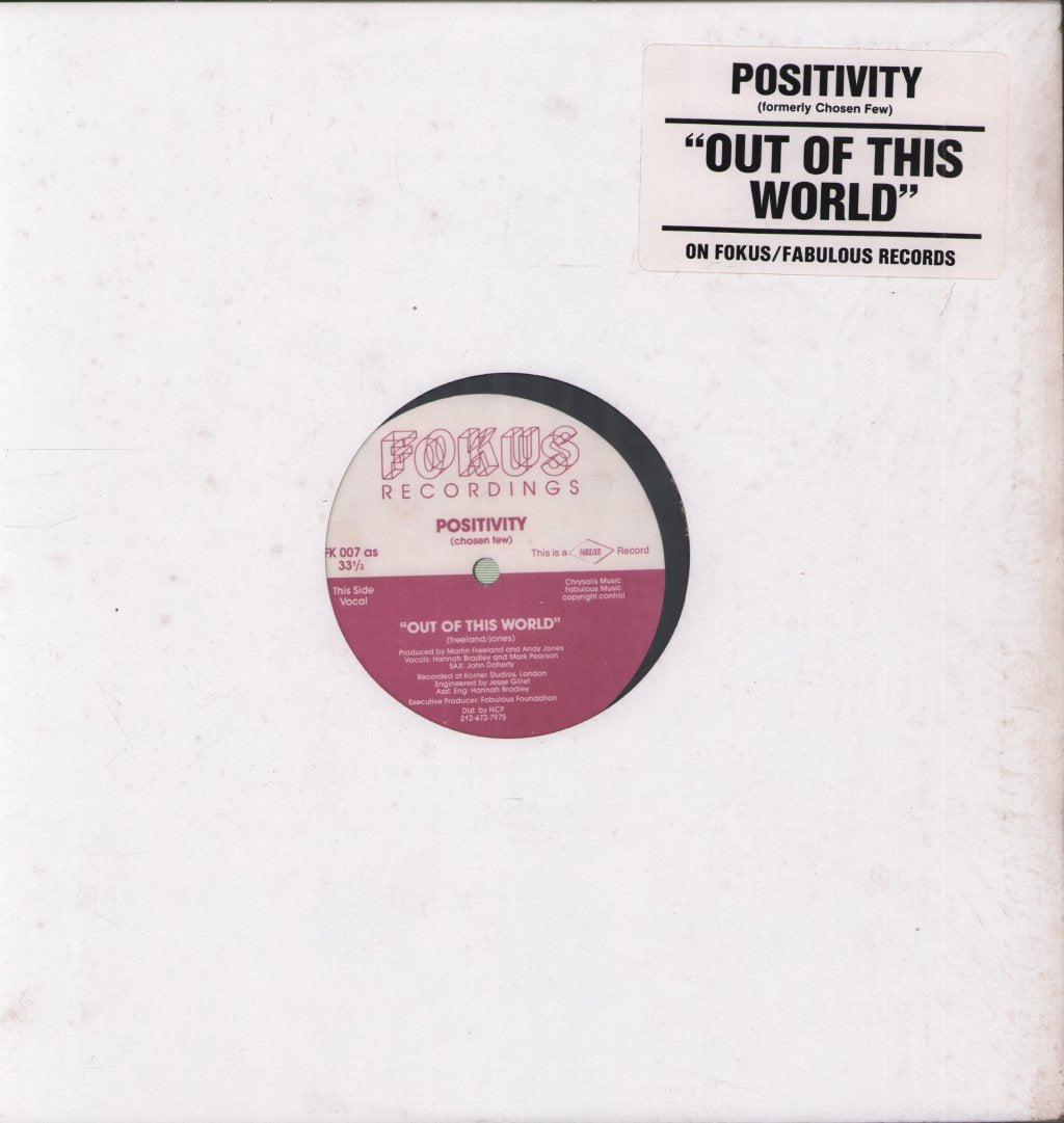 Positivity - Out Of This World - 12 Inch