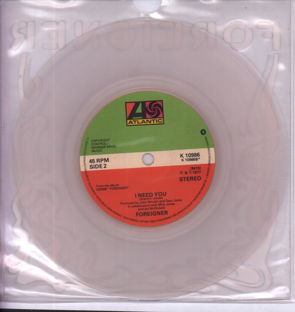 Foreigner - Cold As Ice - 7 Inch