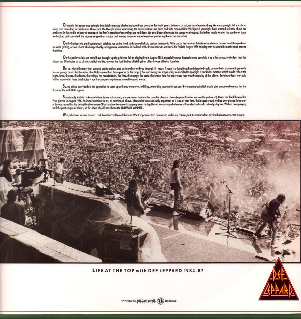 Def Leppard - Hysteria - Lp