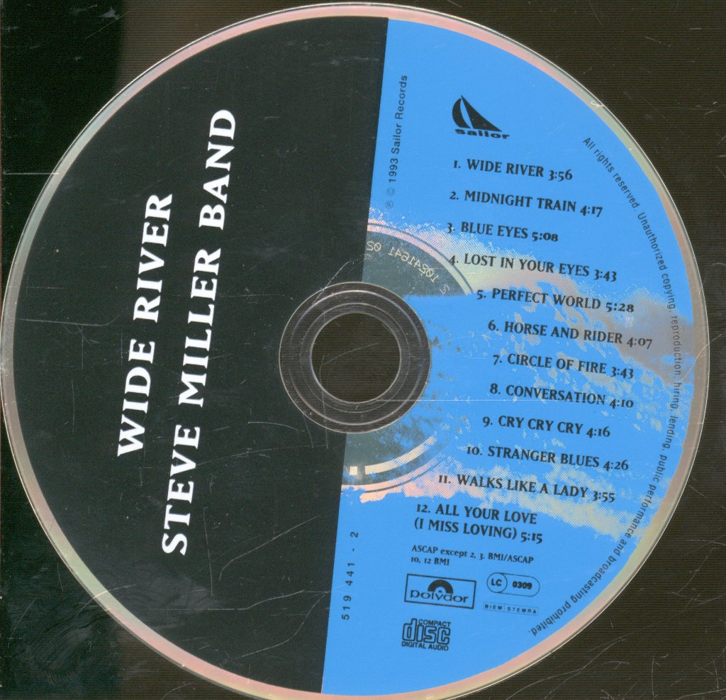 Steve Miller Band - Wide River - Cd