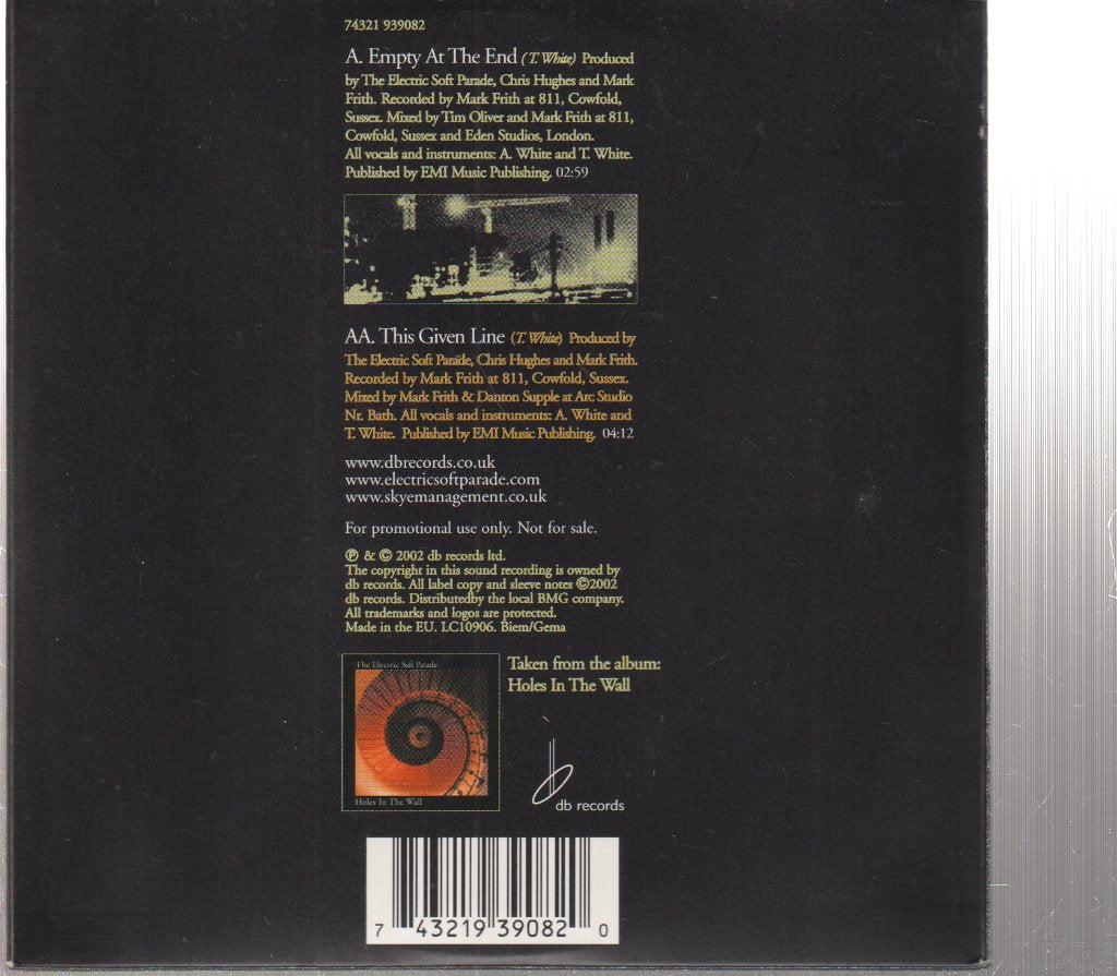 Electric Soft Parade - Empty At The End / This Given Line - Cd