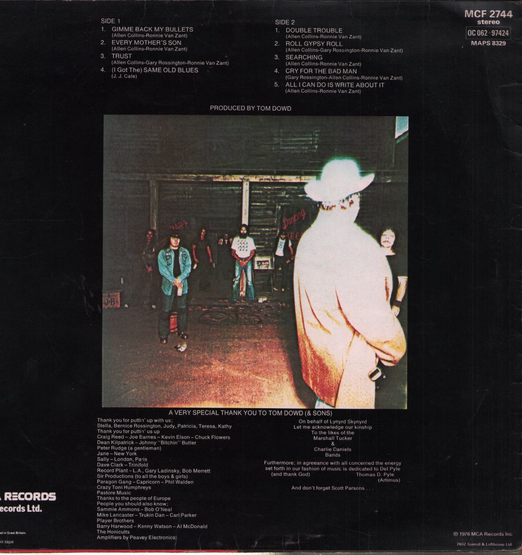Lynyrd Skynyrd - Gimme Back My Bullets - Lp