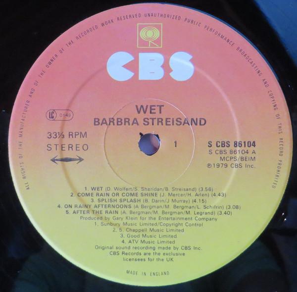 Barbra Streisand - Wet - Lp