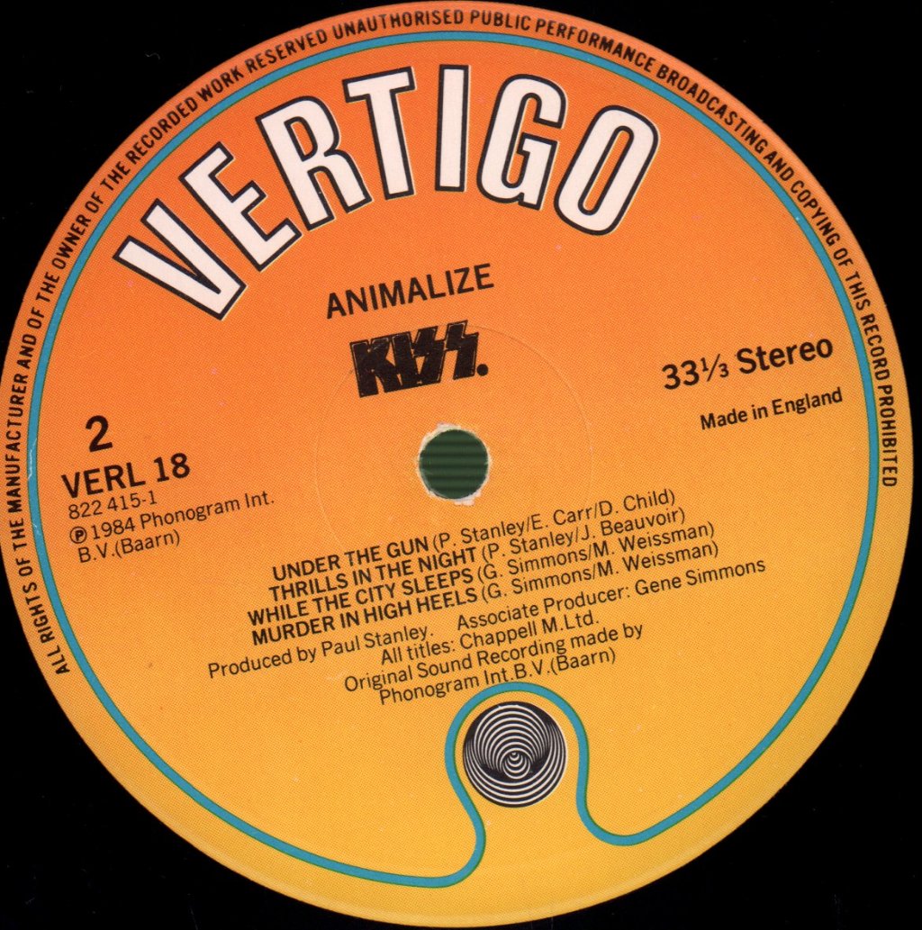 Kiss - Animalize - Lp