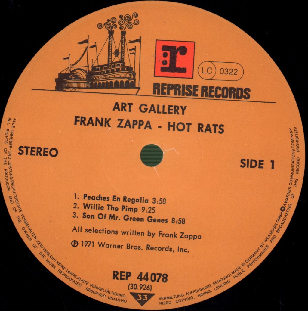 Frank Zappa - Hot Rats - Lp