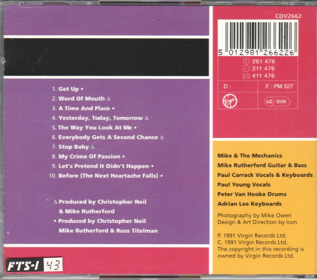 Mike And The Mechanics - Word Of Mouth - Cd