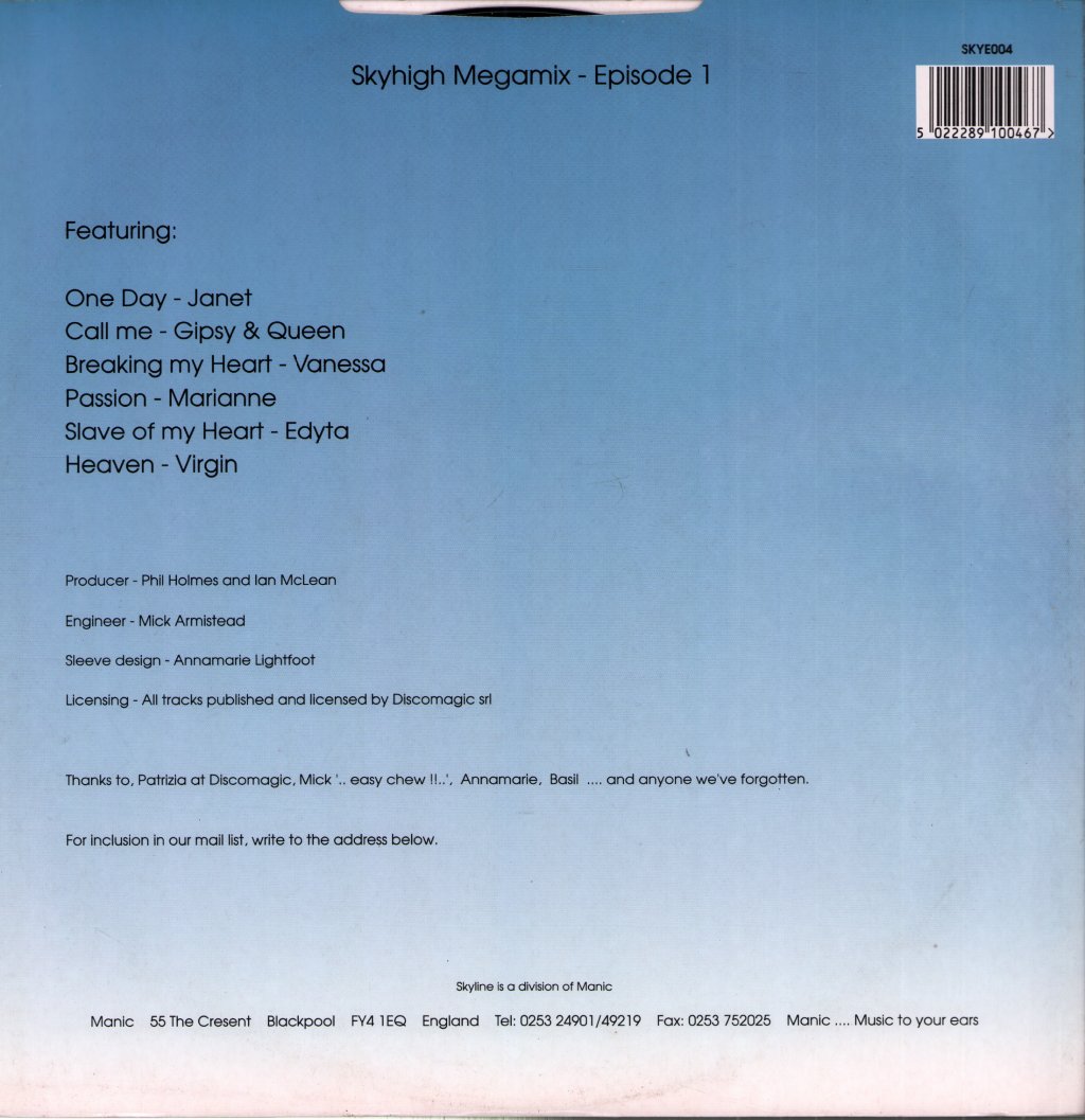 Various Artists - Skyhigh Megamix - Episode 1 - 12 Inch