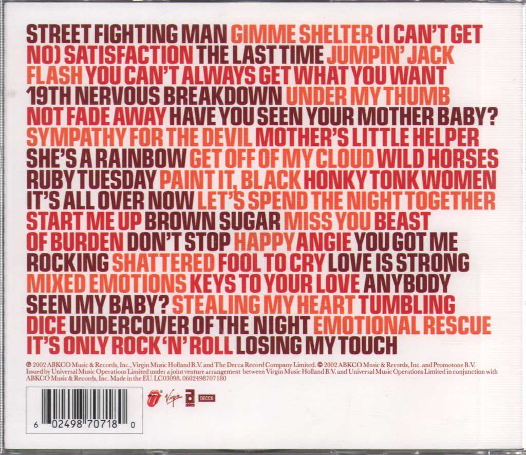 Rolling Stones - Forty Licks - Double Cd