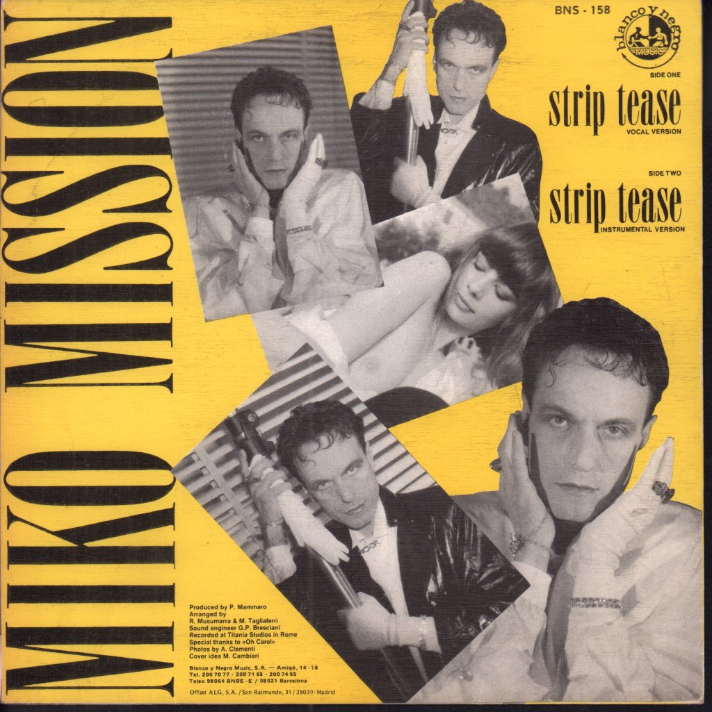 Miko Mission - Strip Tease - 7 Inch