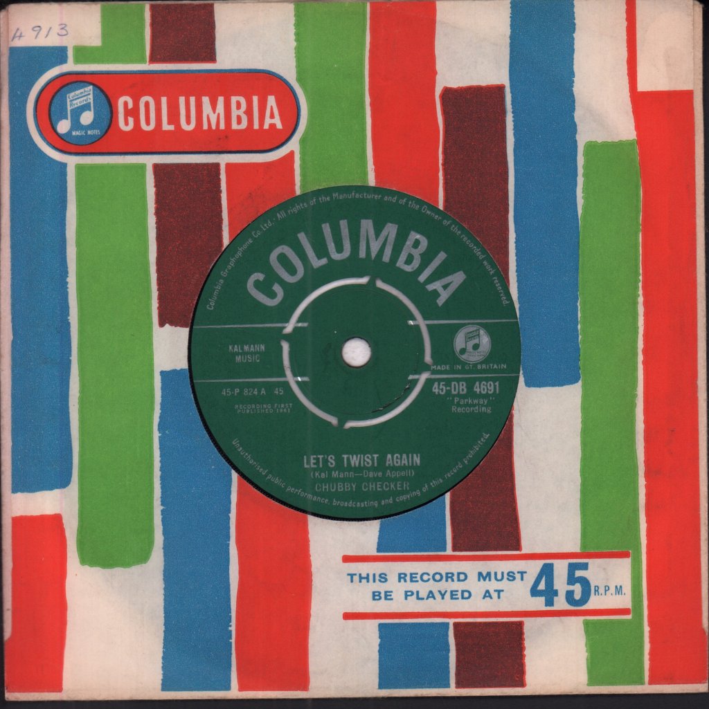 Chubby Checker - Let's Twist Again - 7 Inch