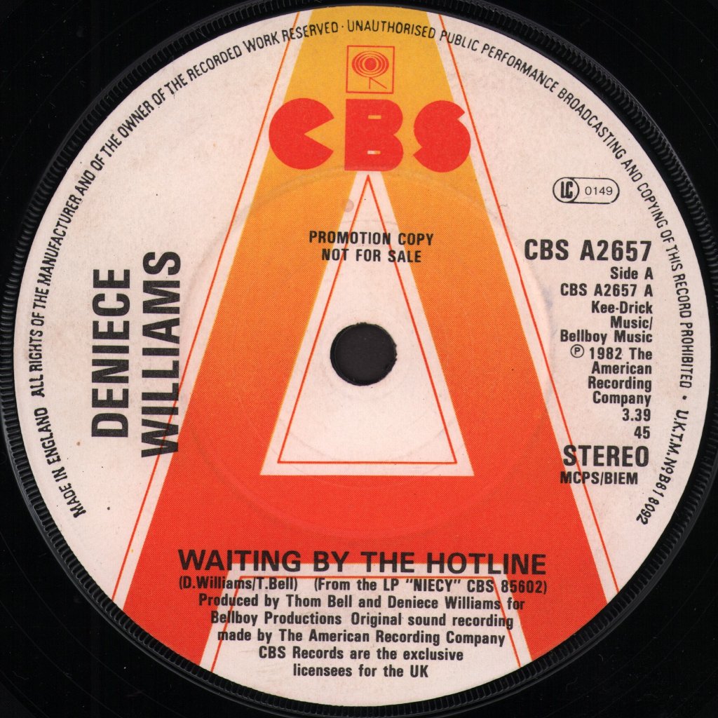 Deniece Williams - Waiting By The Hotline - 7 Inch