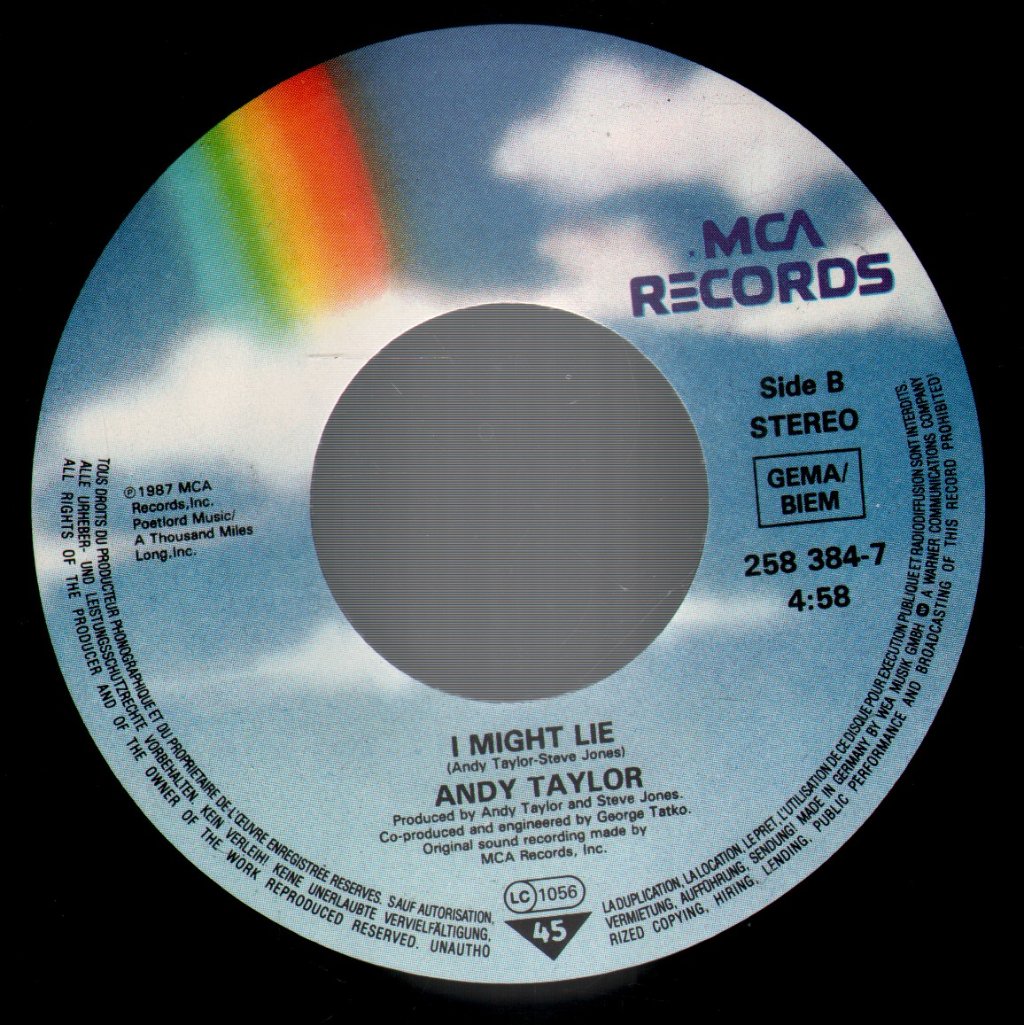 Andy Taylor - Life Goes On - 7 Inch