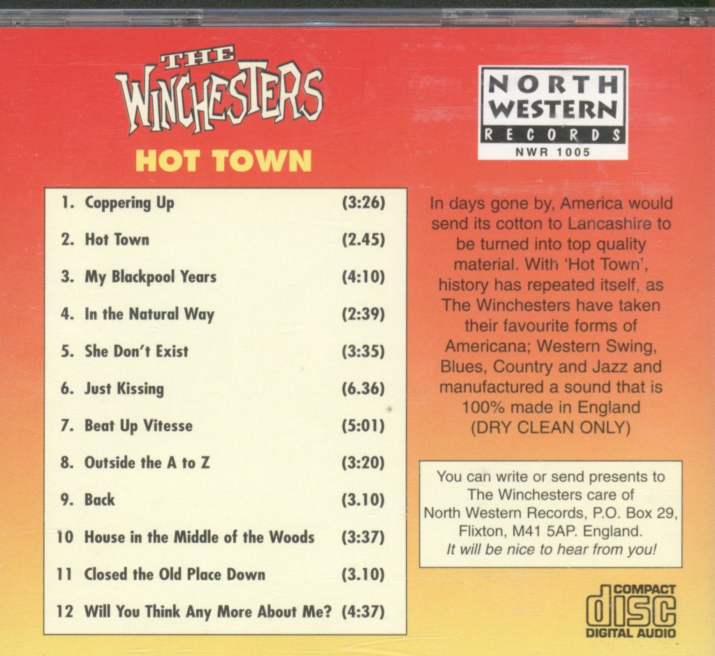 Winchesters - Hot Town - Cd