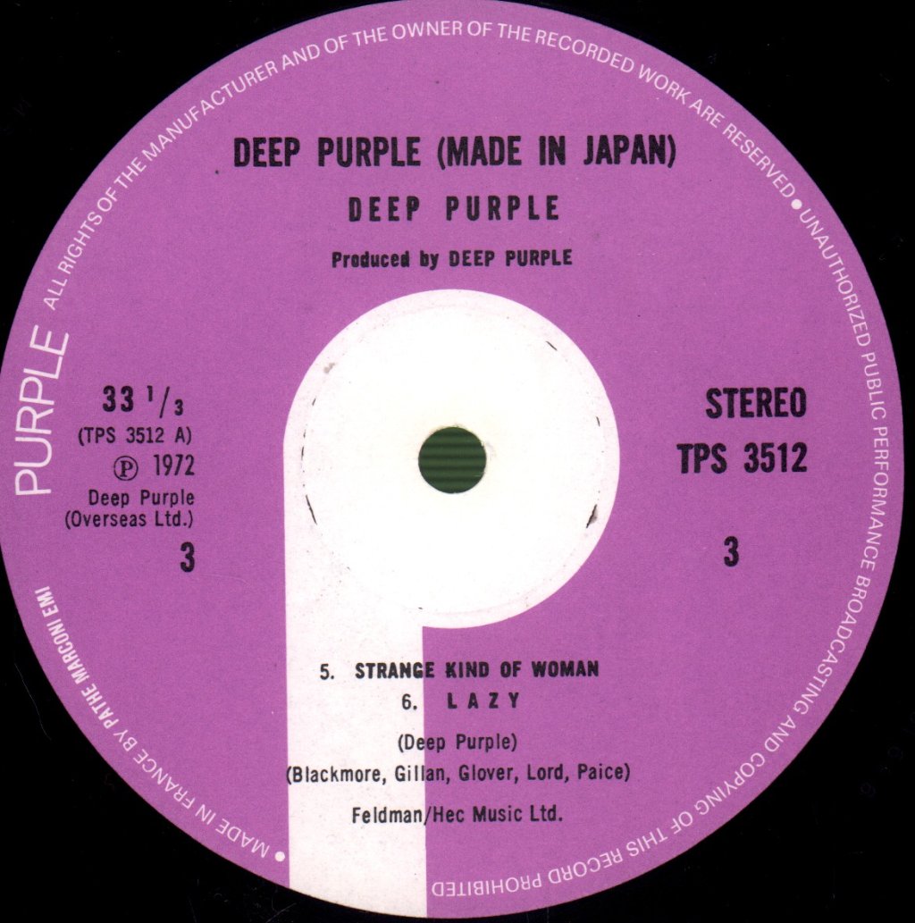Deep Purple - Made In Japan - Double Lp