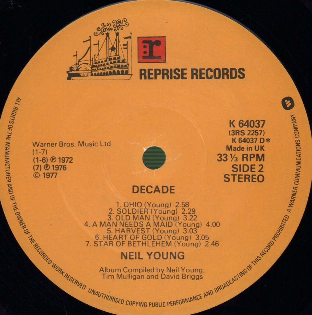 Neil Young - Decade - Triple Lp